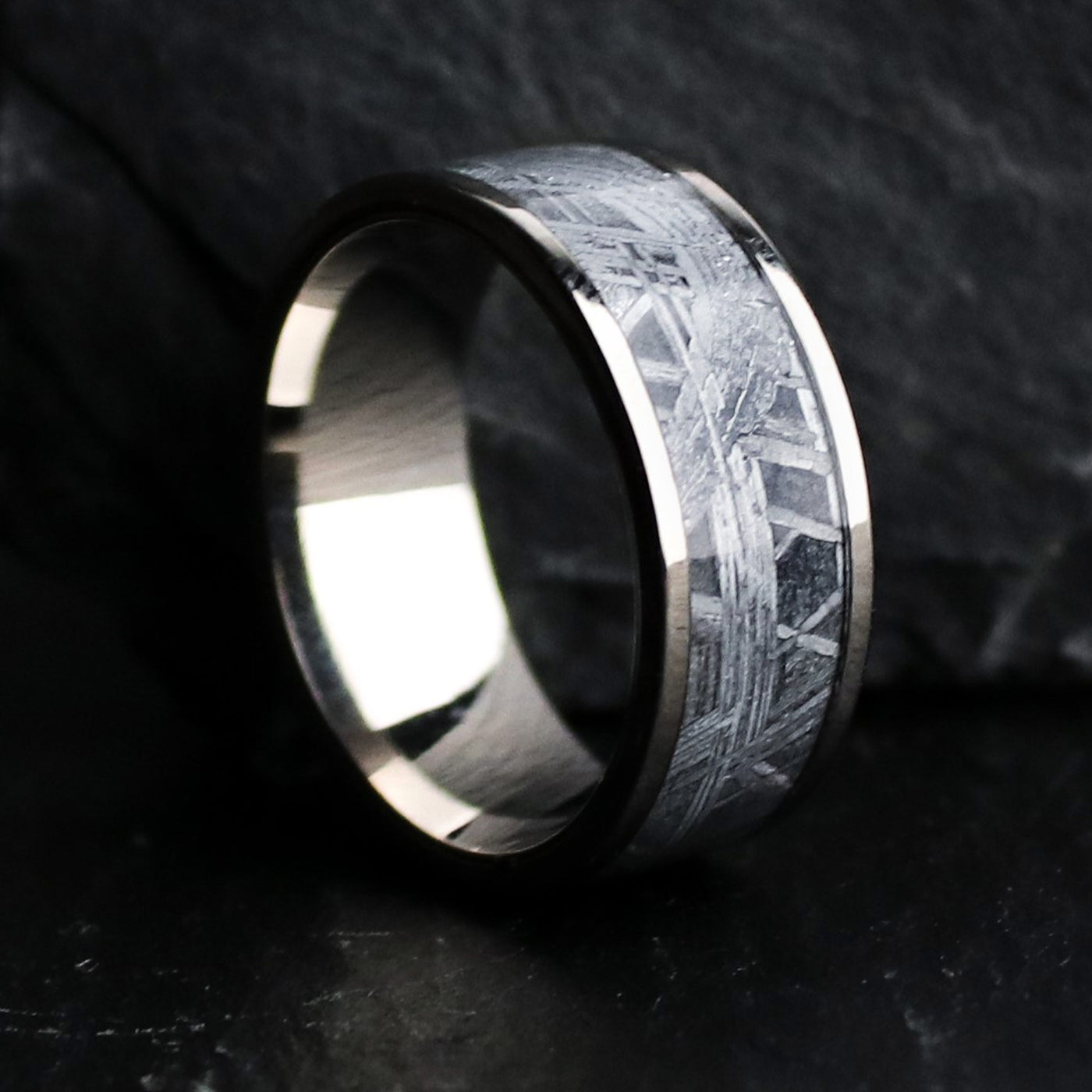 Men's Meteorite Wedding Ring