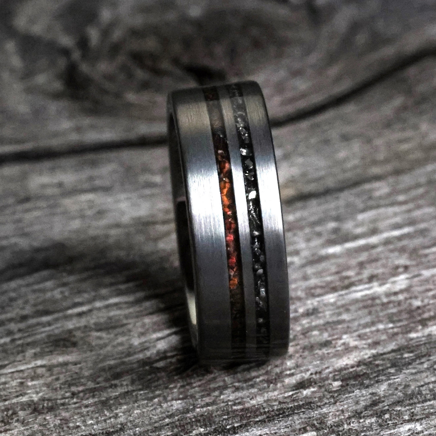 The Comet Meteorite Dinosaur Bone Ring