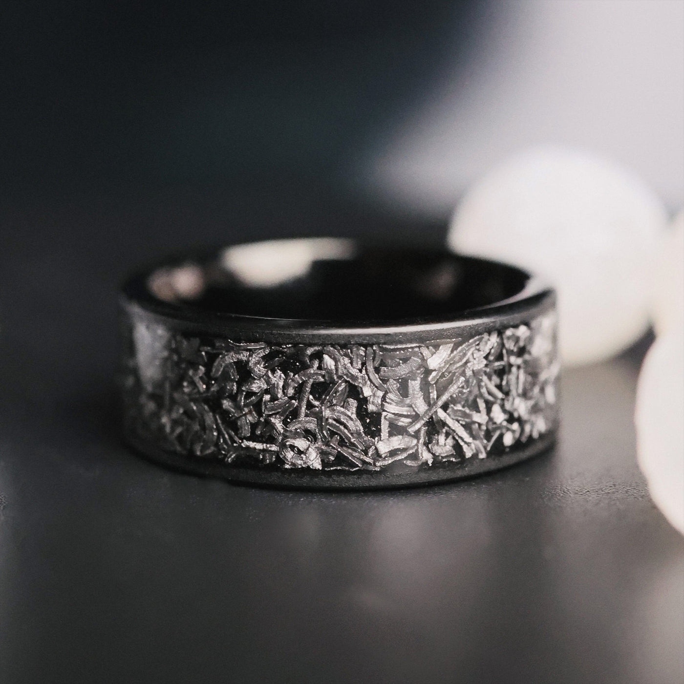 Thorum Meteorite Wedding Band for Men