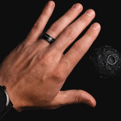 Thorum Gibeon Meteorite Wedding Ring