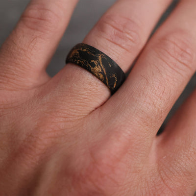 Unique Carbon Fiber Ring Safe For Electricians