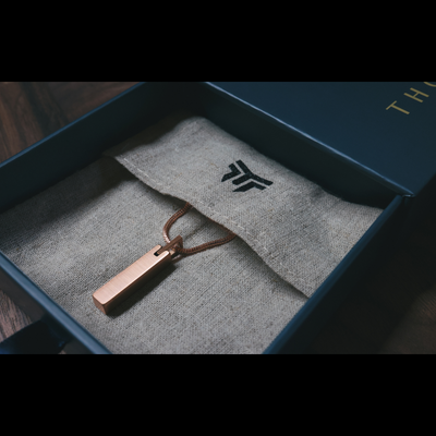 Eros | Men's rose gold pendant necklace chain | Thorum