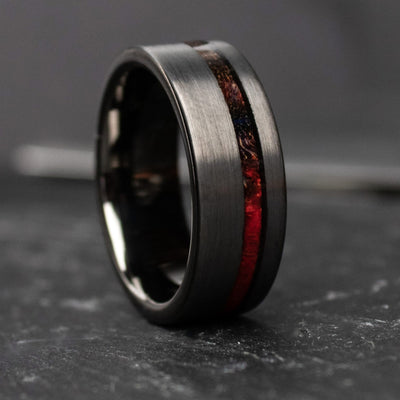Unique Wedding Ring with Tungsten 