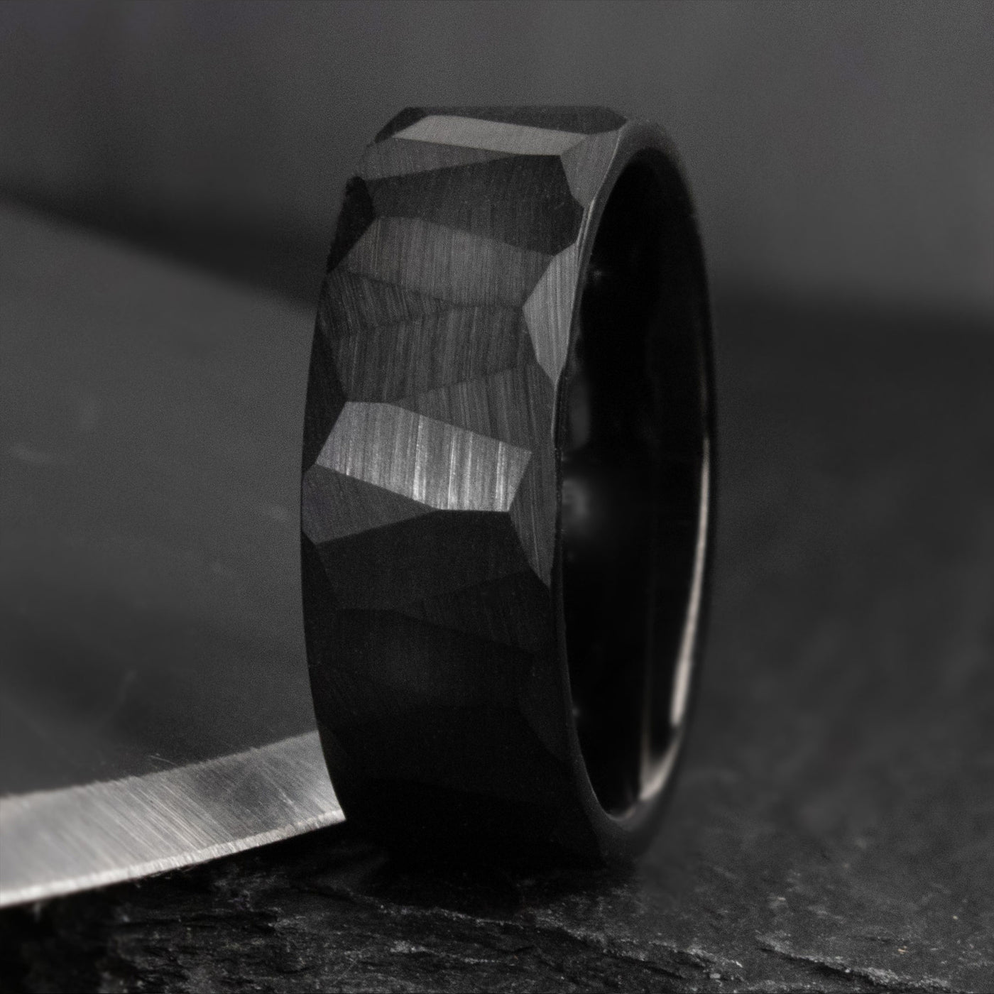 Black Tungsten Carbide Men's Wedding Ring