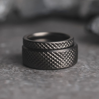 The Barbell Wedding Ring Matching Set