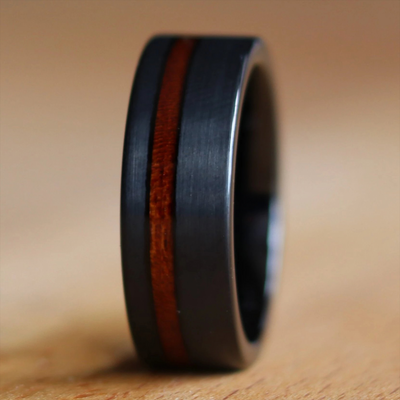 California Redwood Wedding Ring