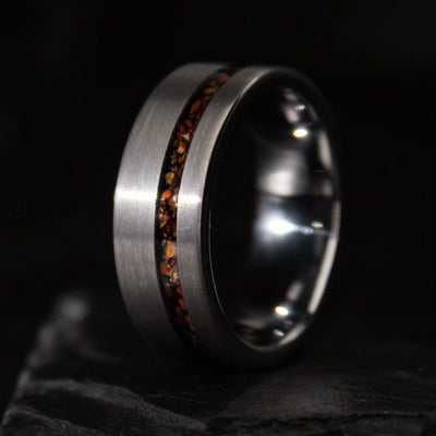 Unique Dinosaur Bone Wedding Ring