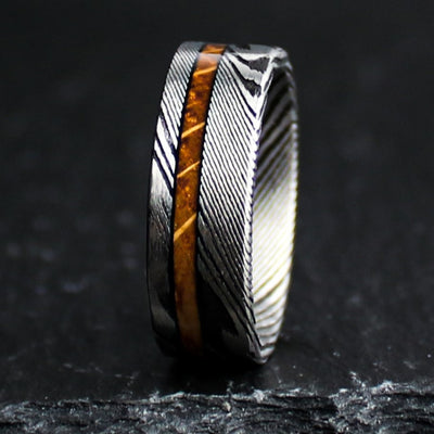 Whiskey Barrel and Damascus Ring | Thorum