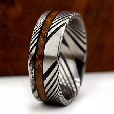 Whiskey Barrel and Damascus Ring | Thorum