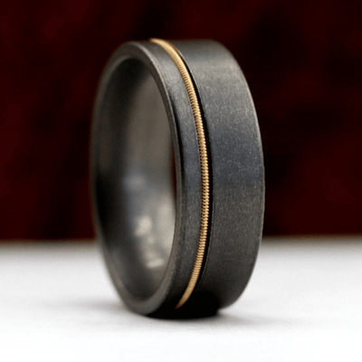 Gunmetal Guitar String Ring | Thorum