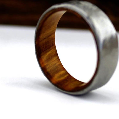 Hammered Ironwood Wedding Ring | Thorum