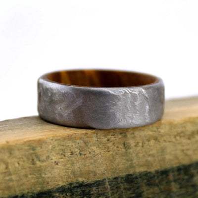 Hammered Ironwood Wedding Ring | Thorum