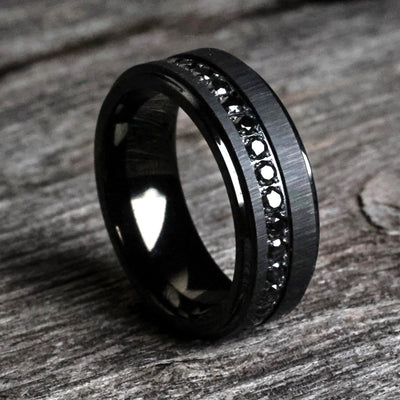 The King | Black Diamond Wedding Ring | Thorum