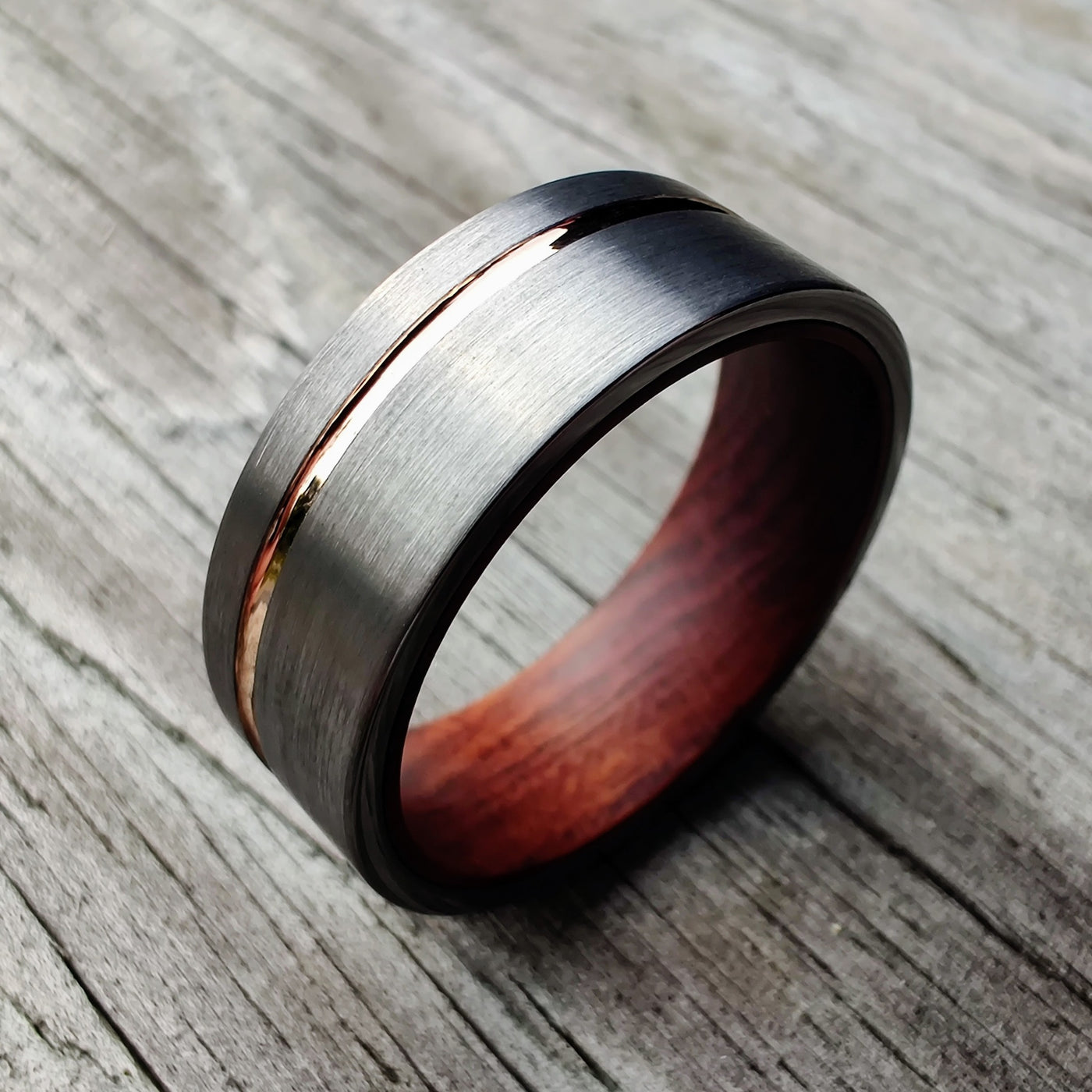 Rose Gold Desert Ironwood Ring | Thorum