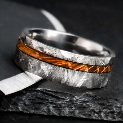The Lionheart | Whiskey Barrel Wood Wedding Ring | Thorum