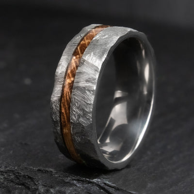 The Lionheart | Whiskey Barrel Wood Wedding Ring | Thorum