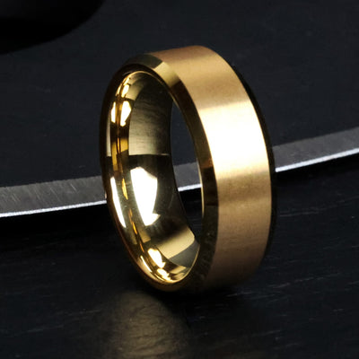 The Midas Gold Tungsten Men's Wedding Ring from Thorum