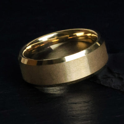 The Midas Gold Tungsten Men's Wedding Ring from Thorum