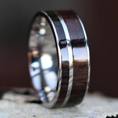The Sawyer | 8mm Walnut Wood Wedding Ring | Thorum
