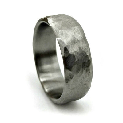 The Smith | Hammered Titanium Wedding Ring | Thorum