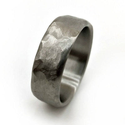 The Smith | Hammered Titanium Wedding Ring | Thorum