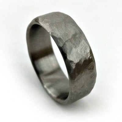The Smith | Hammered Titanium Wedding Ring | Thorum