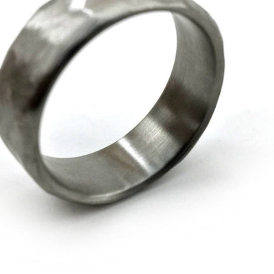 The Smith | Hammered Titanium Wedding Ring | Thorum